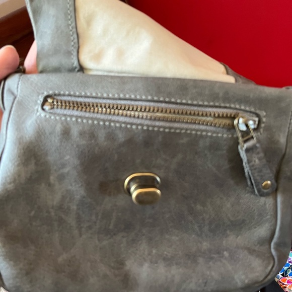 Dark grey vintage Roots bag 9” wide 7” tall - Picture 5 of 10